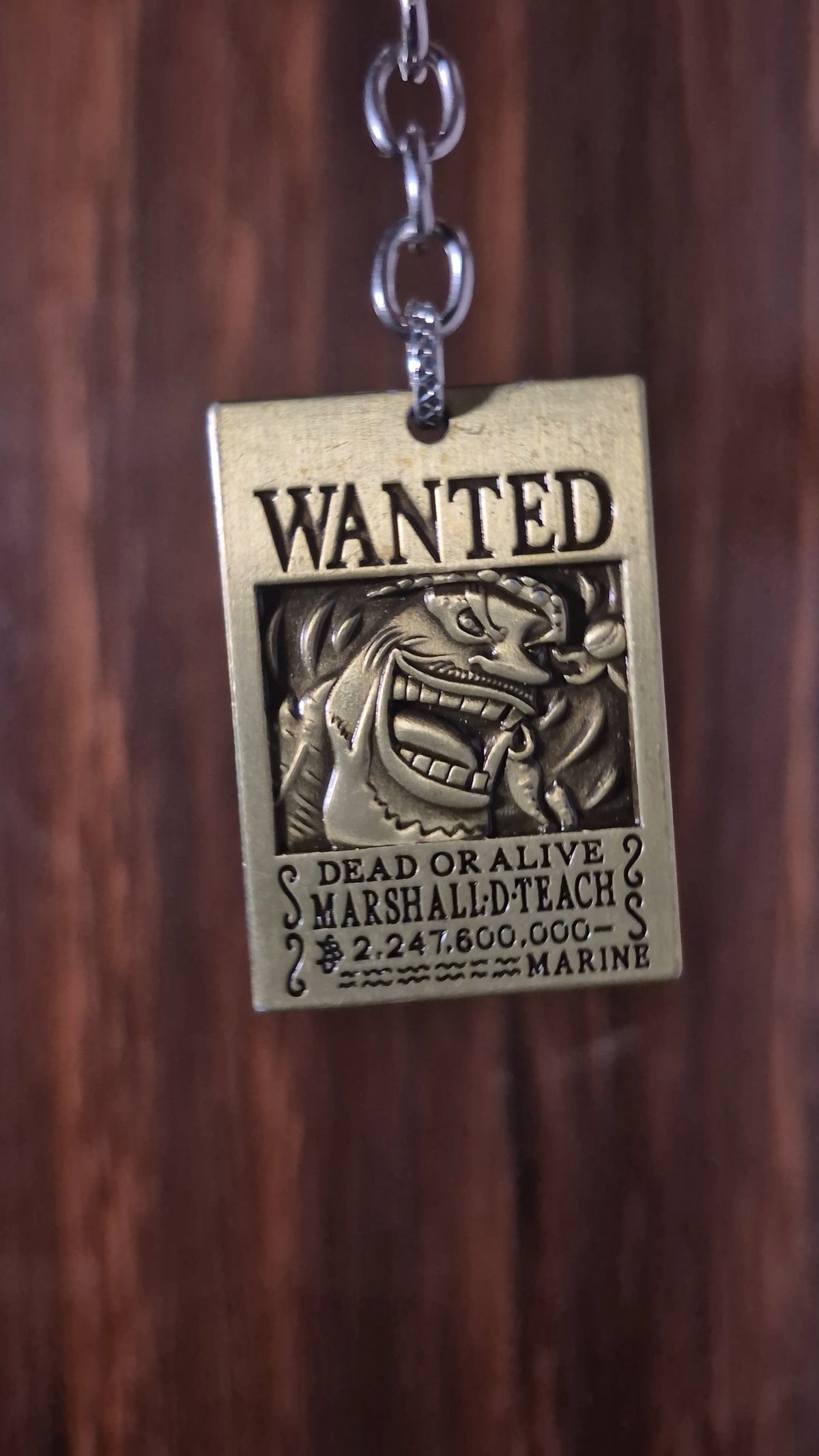 Blackbeard Wanted Keychain anime keychain accessory