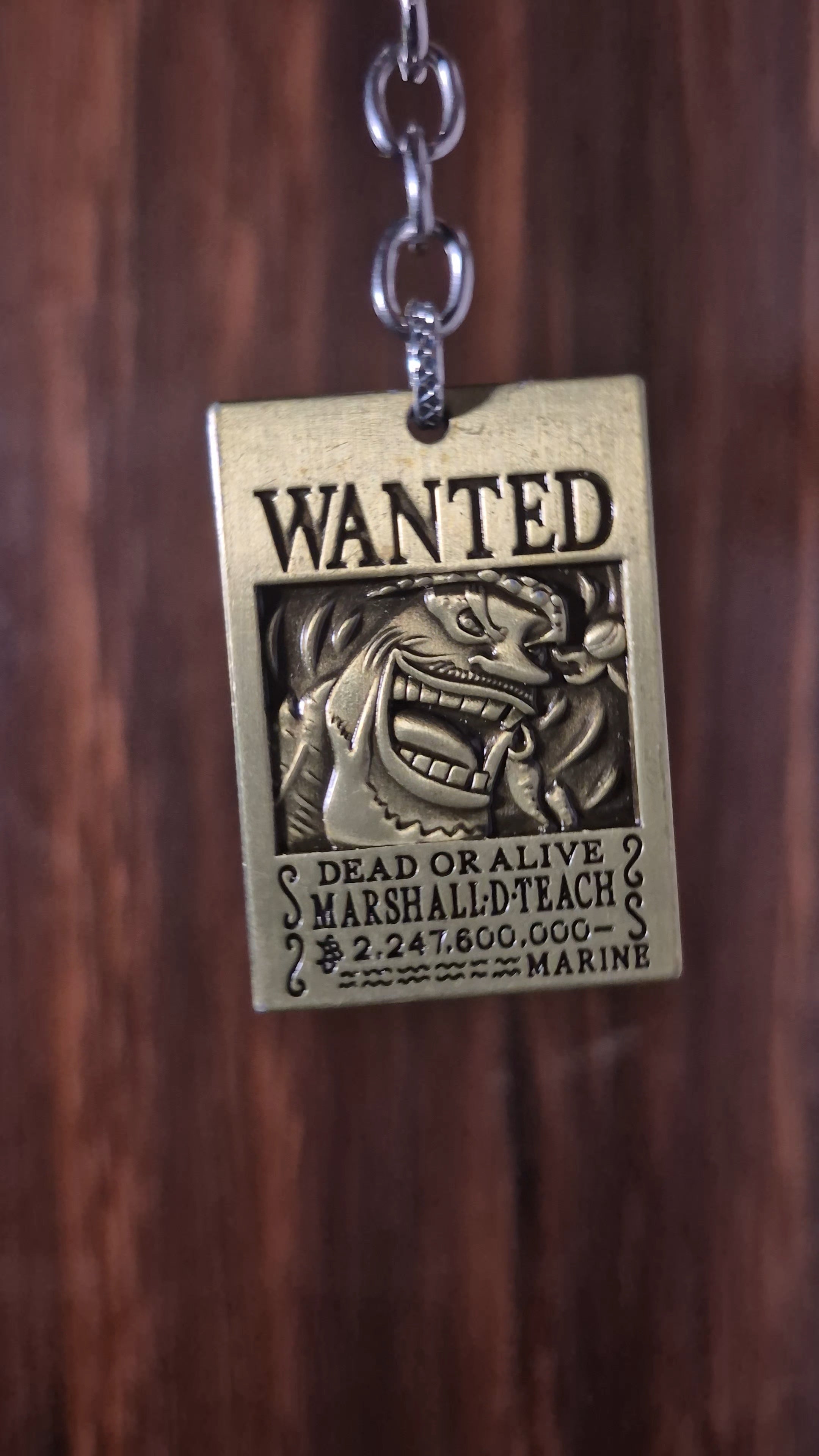 Blackbeard Wanted Keychain