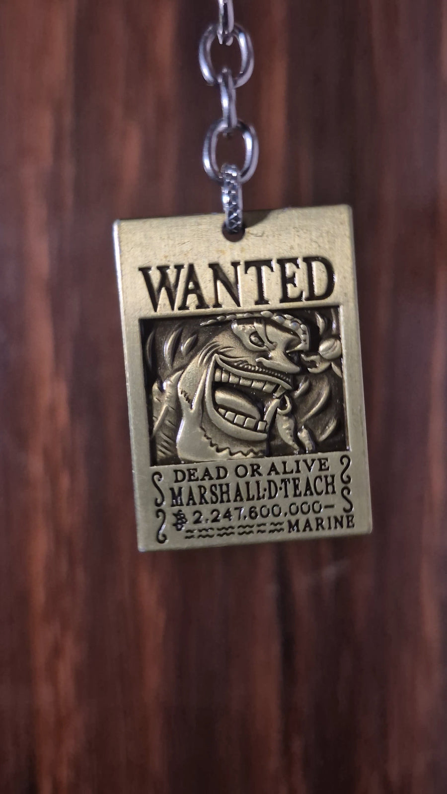 Blackbeard Wanted Keychain