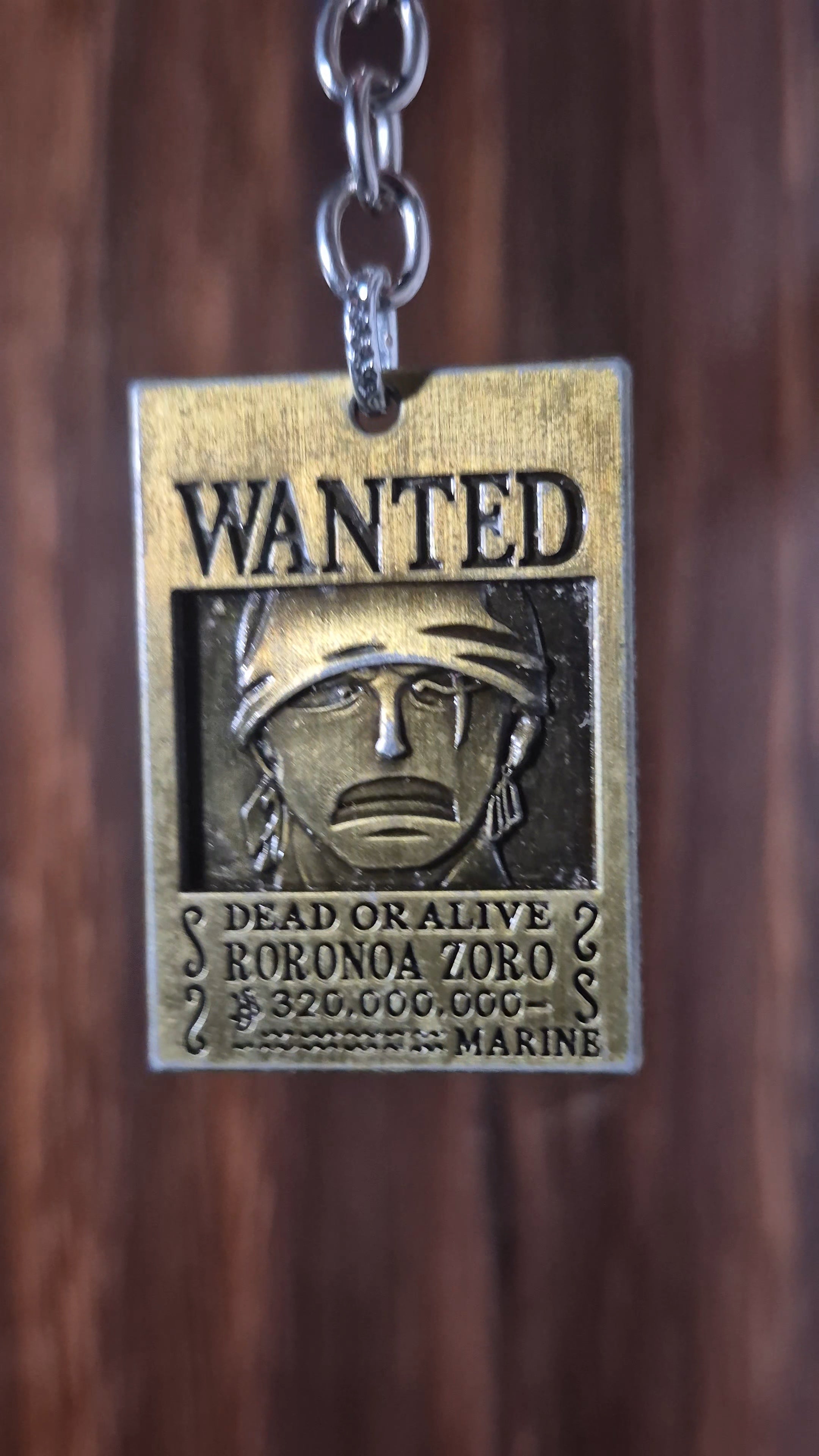 Zoro Wanted Keychain