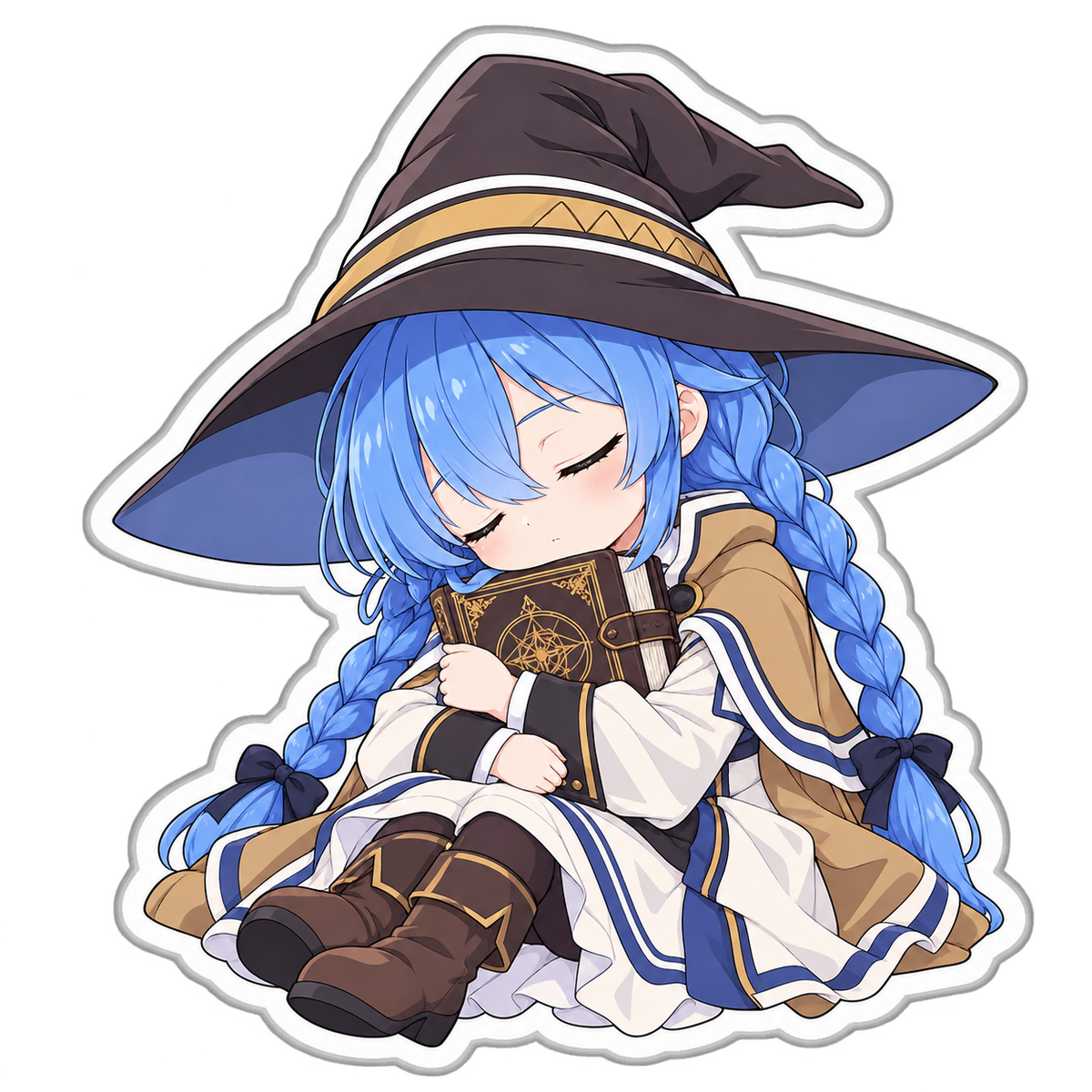 Roxy Sleep Sticker — Mushoku Tensei anime sticker